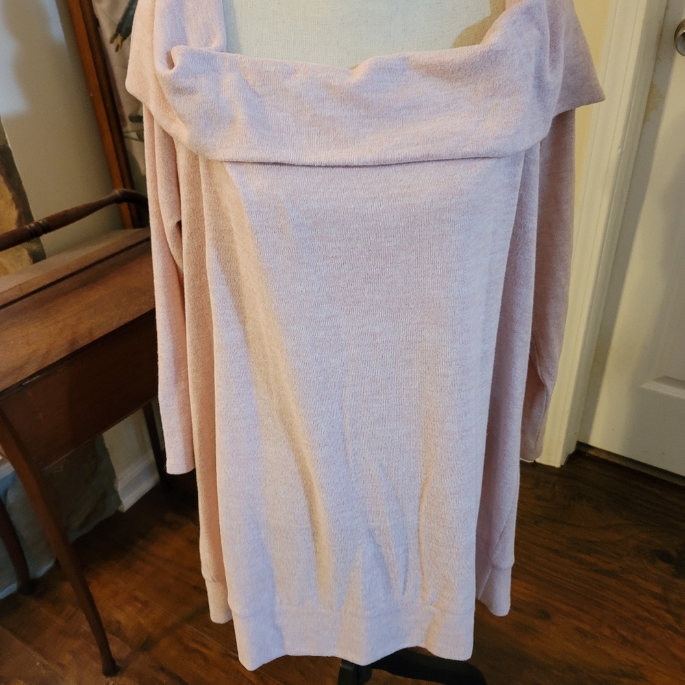 Torrid size 4. Off the shoulder blush sweater. New without tags.